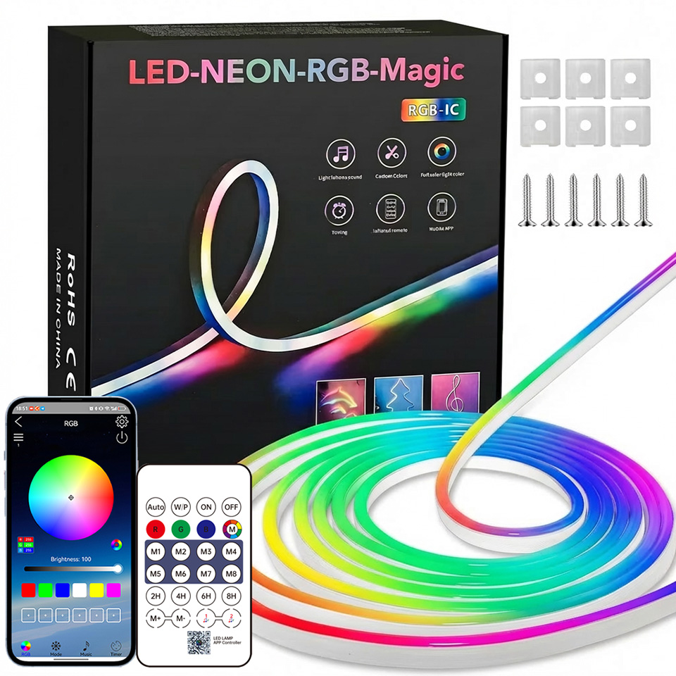 Bluetooth RGB Neon LED Strip 1 - Home Decor Free App recension och pris