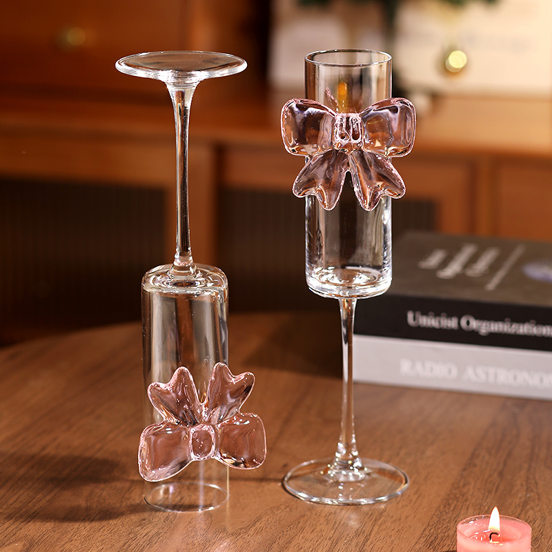 Bow Champagne Flutes Glass Wed - Home Decor Y2K recension och pris
