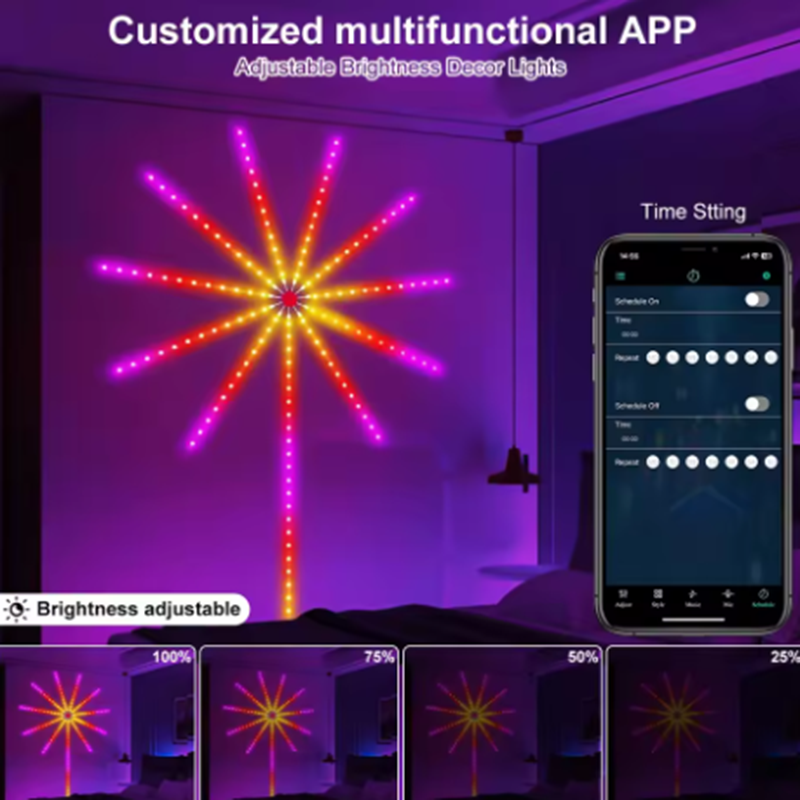 NEW DC5V USB RGBIC Firework Ne - Home Decor Free App recension och pris
