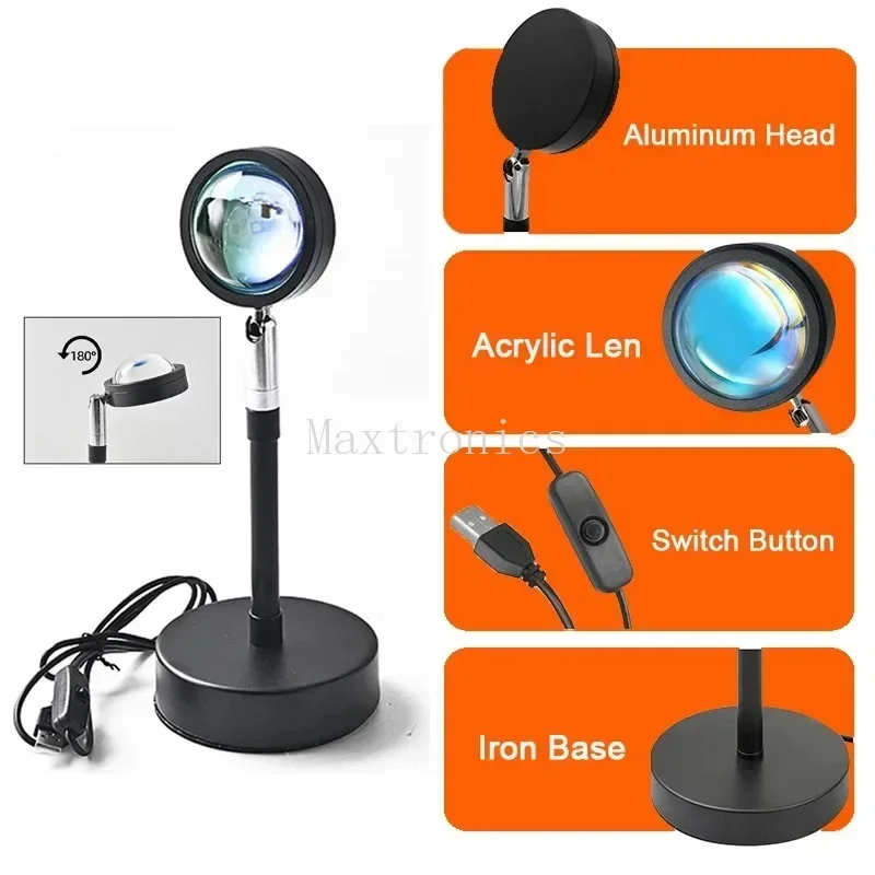 LED Sunset Lamp TUYA Bluetooth - Home Decor Free App recension och pris