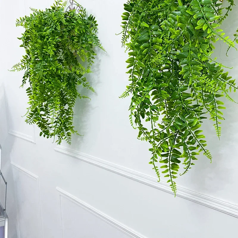 Artificial Hanging Plants 32 I - Rattan Plant Basket recension och pris