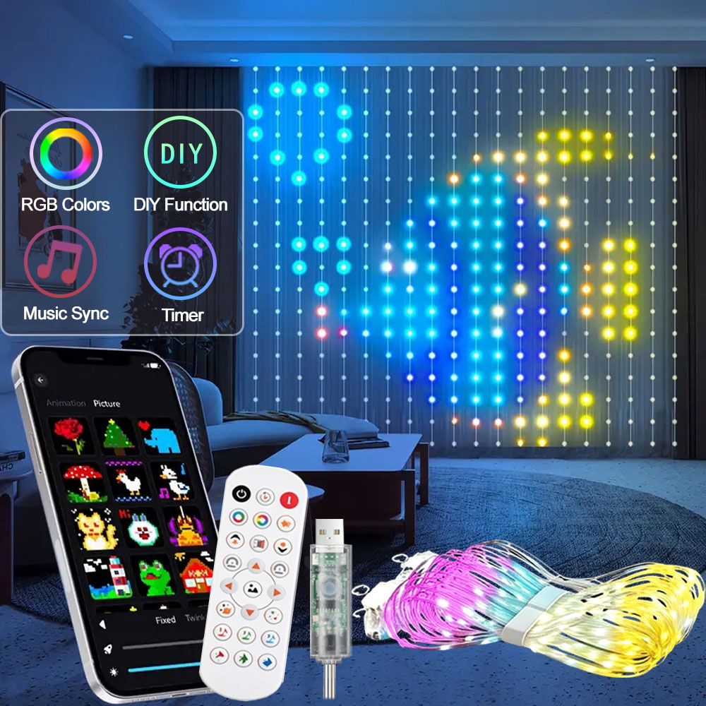 Smart LED Curtain Light APP Co - Home Decor Free App recension och pris