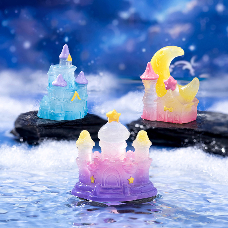 1Pcs Luminous Mini Castle Micr - Home Decor Za recension och pris