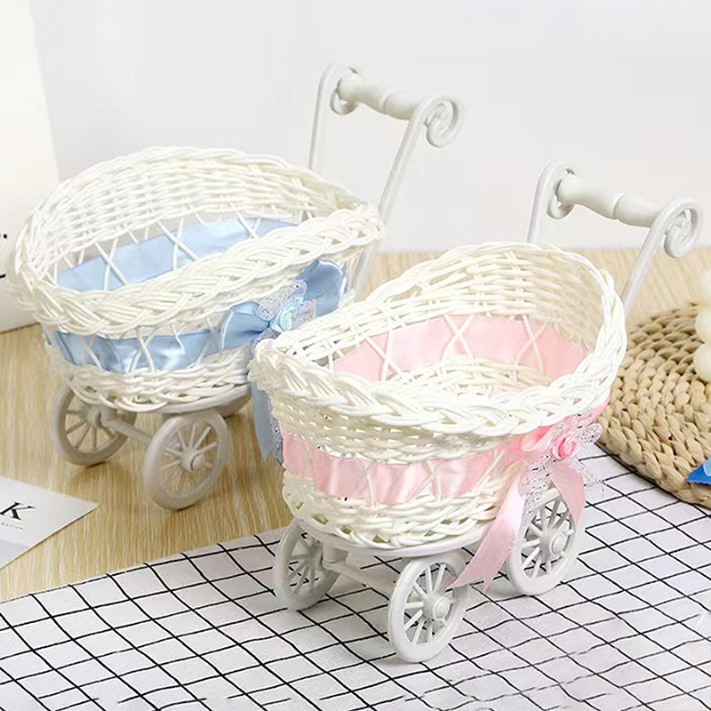 1Pcs Basket Baby Cart Stroller - Rattan Plant Basket recension och pris